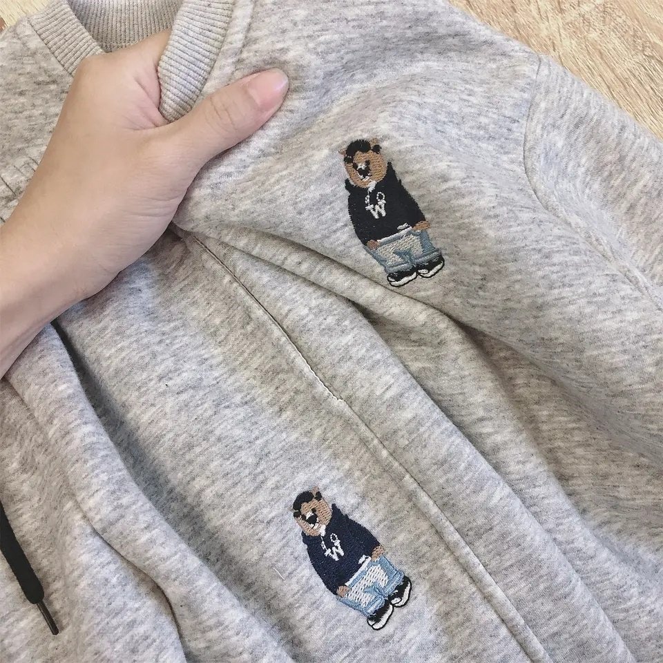 2023 Winter Embroidery Kids Clothing Sets Tracksuit Sweatshirt Sweatpants Custom 2 Piece Boy Girl Leisure Jogging Set