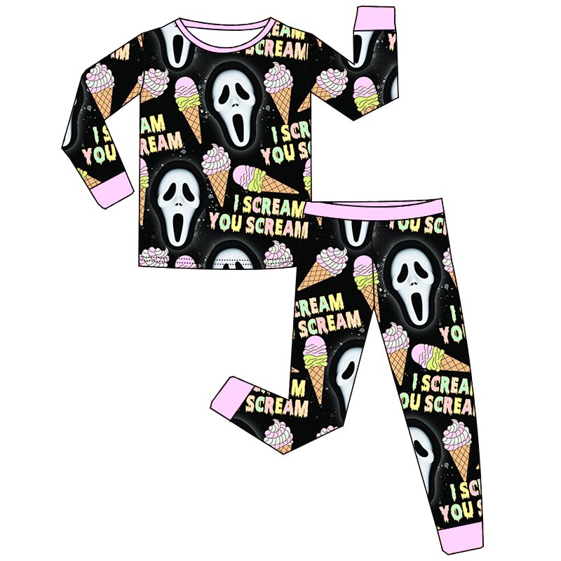 Wholesale Comfortable Baby Toddler Long Sleeve Pajamas Sets Western Bamboo Winter Kids Girl Boy Two-Piece Sleep Lounge Wear