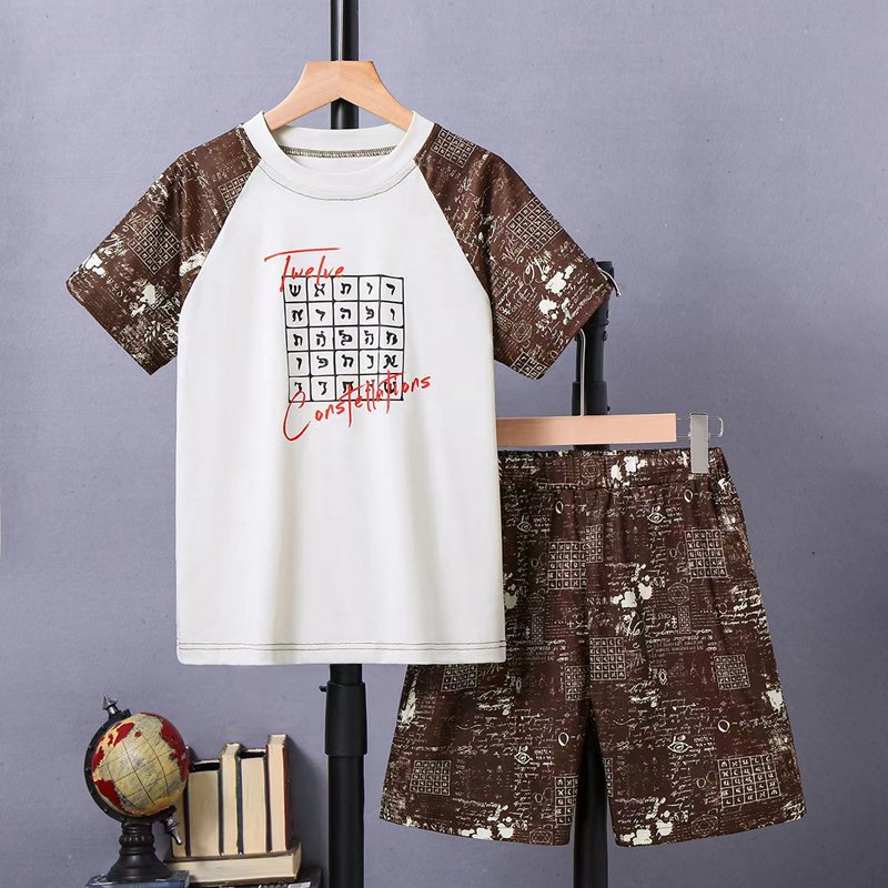 Trendy Summer Boutique Beach Wear 8 9 10 11 12 Years Old Age Children's Clothing Boy Teenage Clothes for Teen Boys Clothing Sets