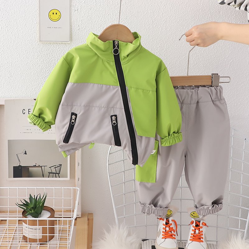 2024 Kids Tracksuits Spring Autumn Children Clothes Cheap High Quality Stand Collar Outdoor Jacket Casual Boys Clothing Sets