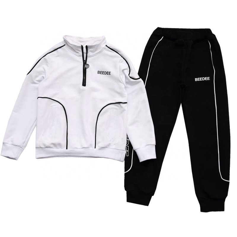Boys Spring Clothing Set 2024 New Spring and Autumn Season Sweater Two Piece Set for Children's Clothing 5-14 Years Old