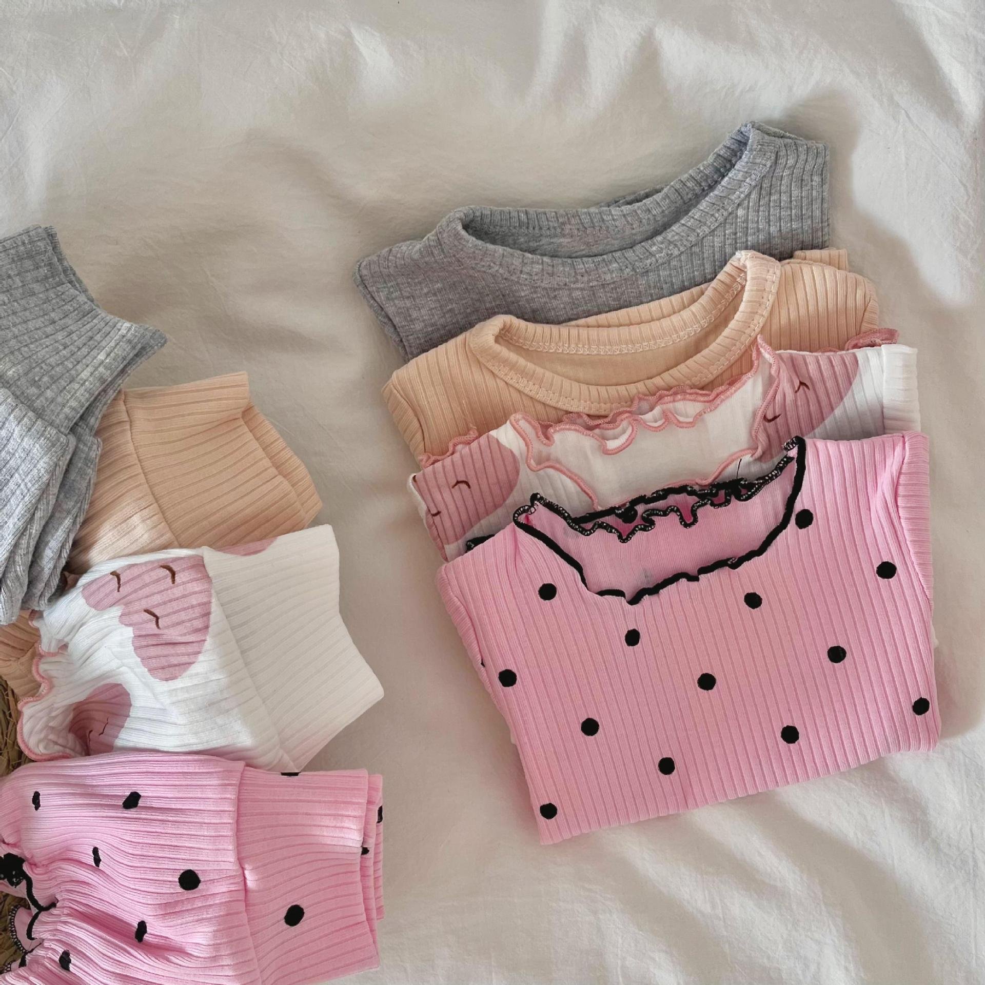 Summer Newborn Boys Girls Korean Set Baby Casual Short-sleeved Top Shorts Two-piece Clothing Set