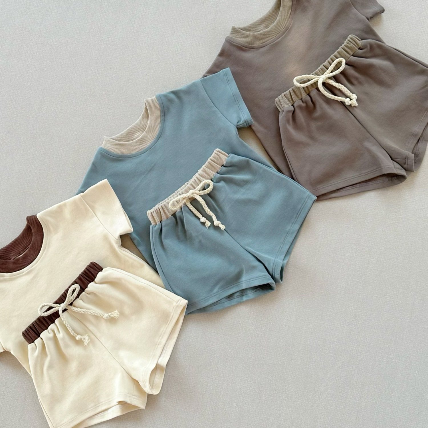 Wholesale Kids Sets Athletic Casual Two Piece Cotton children's Sets Sweatshirt Baby Clothing Sets