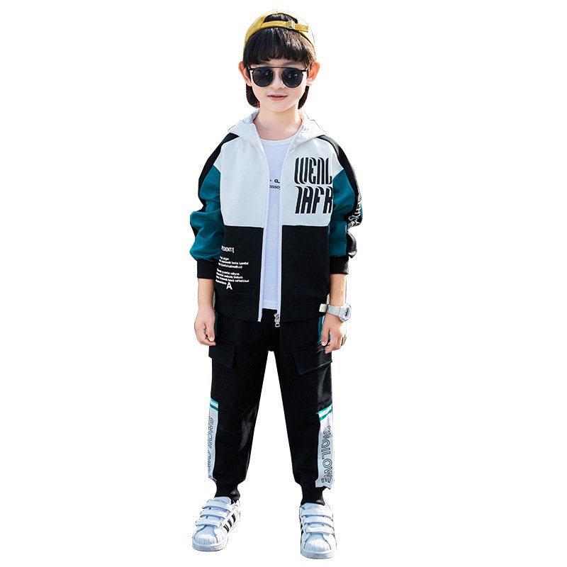 2024 Boys Clothing Kids Sets Zip Hoodie Pants Sport Two Piece Kids Clothes Boys Suit