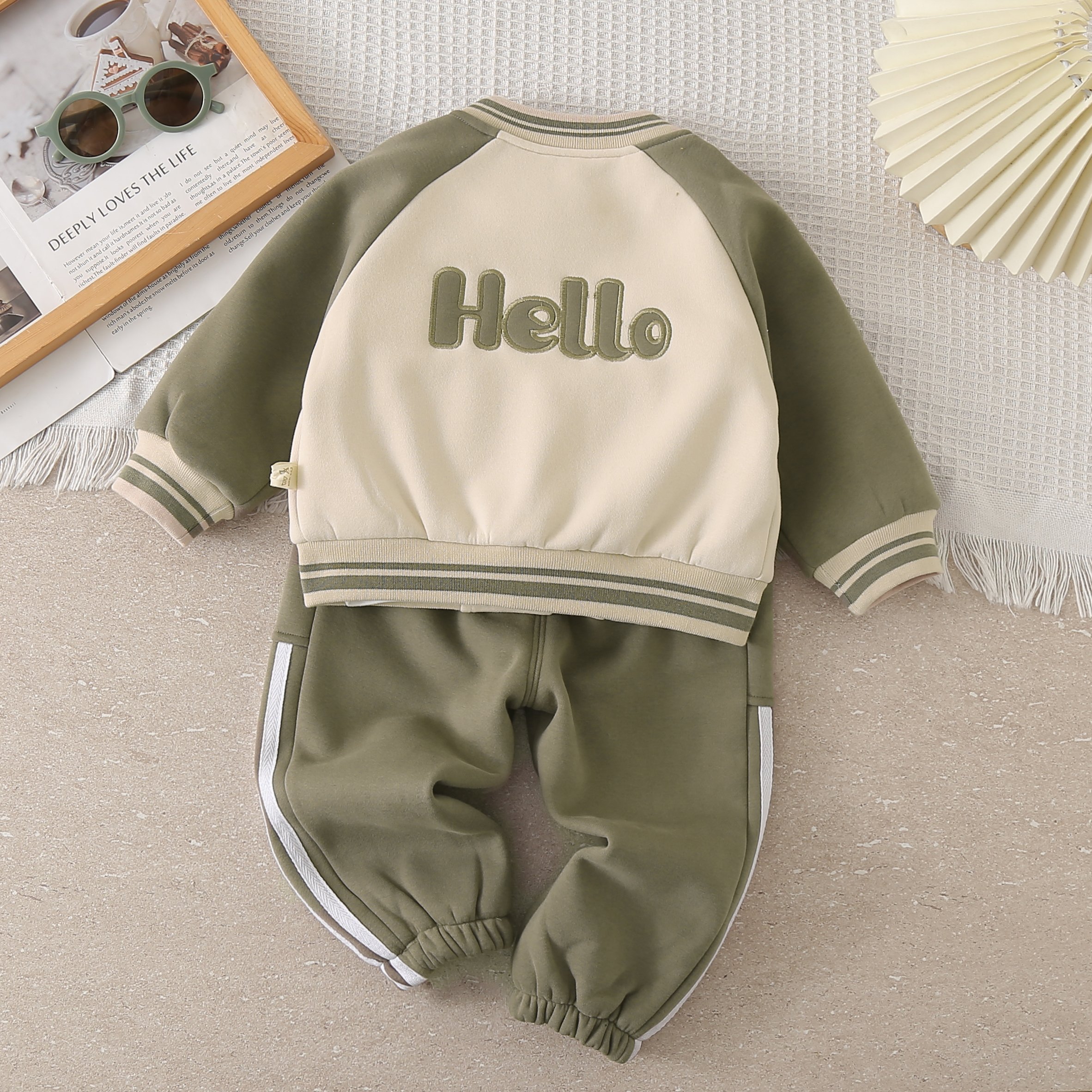 High Quality Boys Three-Piece Set Fall and Winter Coat Boy's suit children clothing set Casual Print Kids Wear with Excellent