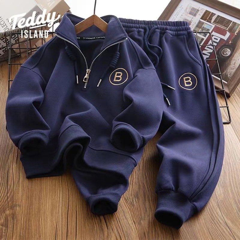 2024 Boys Clothing Sets 10 Years Wholesale Boys Set Clothes 2 Piece Sweatshirt+Pants Winter Kid Child Tracksuits for Boys
