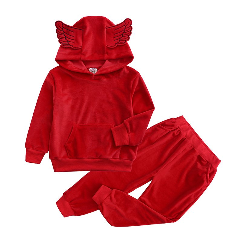 Children's clothing Boys and girls spring and autumn children's sports and leisure two sets of 0-8 years old children's clothes