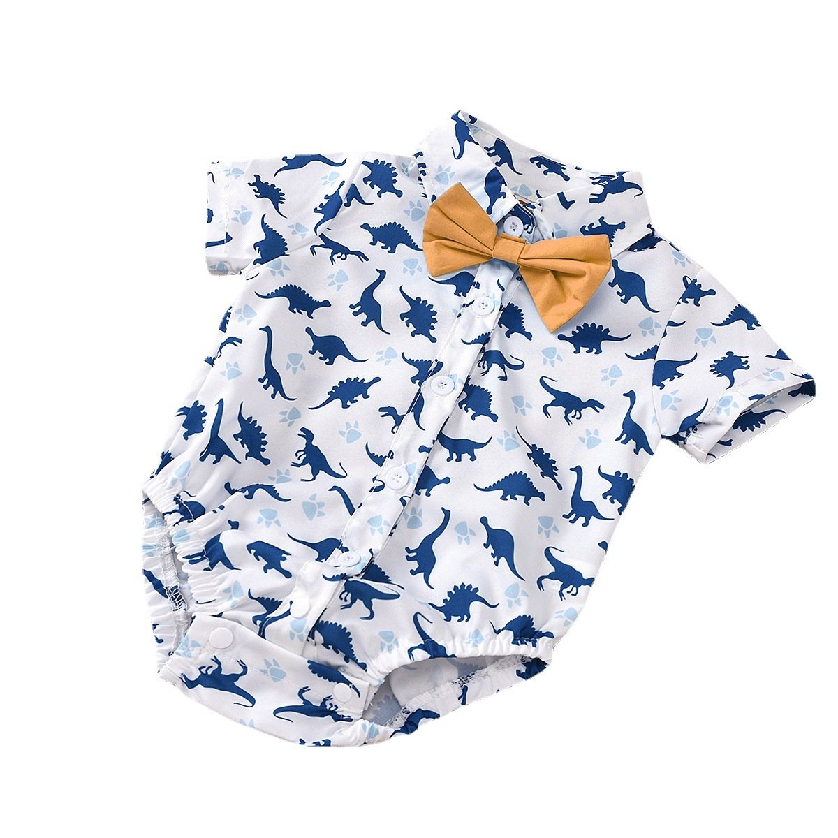 Summer Infant Romper Clothes Boys Boy Clothing Set 1st Birthday Gentleman Boy Clothes+ Hat for Wedding Photo shoot Infant Outfit