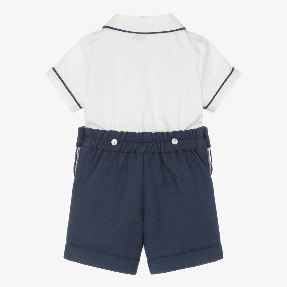 Baby Clothes Manufacture Custom Design Summer Soft Cotton Infant Boys' Short Sleeve Shirt Shorts Set