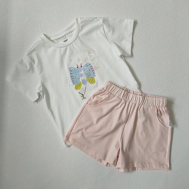 Infant Toddler Boys Girls Solid Hollow Knit Short Sleeve Cotton Top Shorts 2pcs Casual Outdoor Clothes Baby Clothing Set