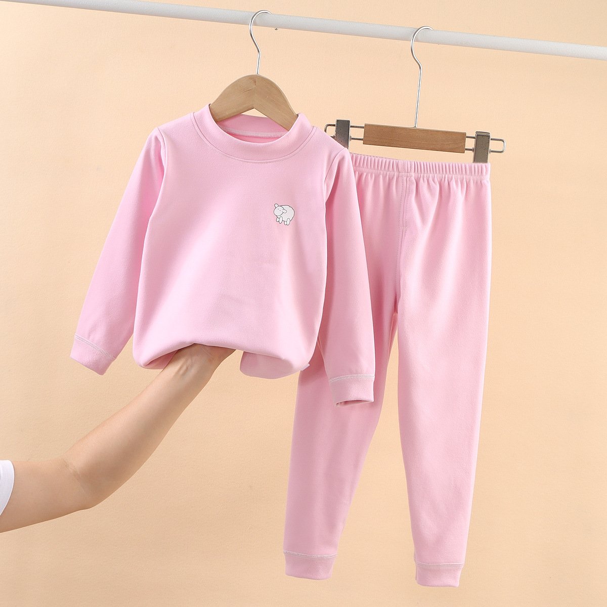 Children's warm set 0-14 years old autumn and winter boys and girls underwear home wear baby base children's clothing