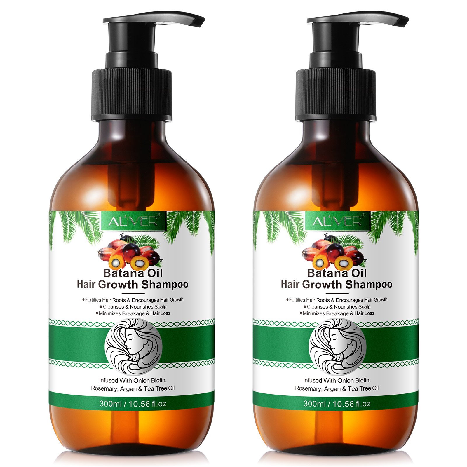 ALIVER cleanses nourishes scalp onion biotin batana oil hair growth shampoo 300ml anti hair loss batana oil shampoo