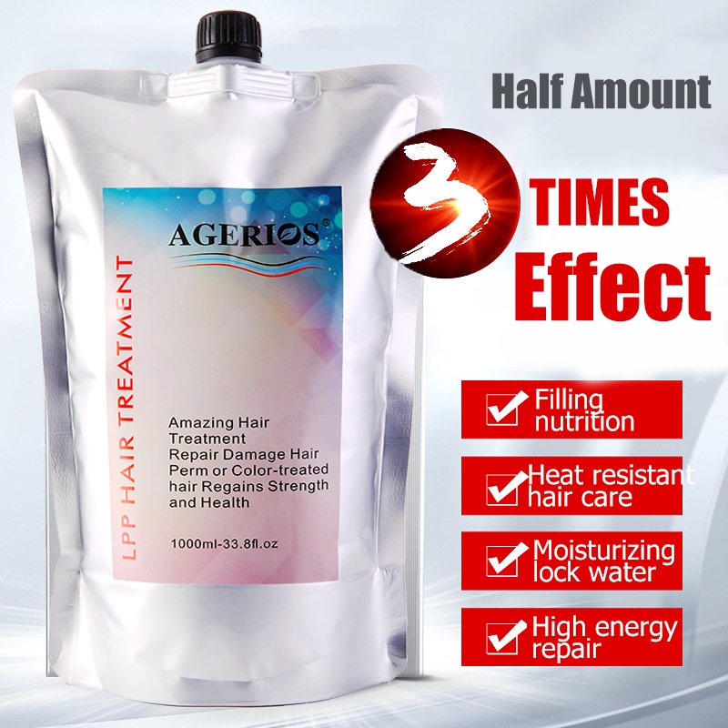 LPP Treatment Double Collagen Protein Hair Mask Intense Care Dry Damaged Colored Permed Hair No Sulfate AGerios Hair Mask