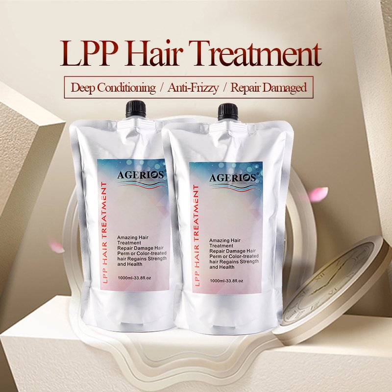LPP Treatment Double Collagen Protein Hair Mask Intense Care Dry Damaged Colored Permed Hair No Sulfate AGerios Hair Mask