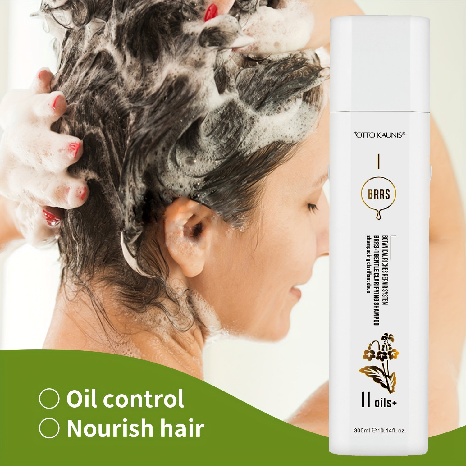 Plant Oil Cleansing Shampoo for Hair and Scalp Clarifying, Volumizing, Nourishing & Detoxin