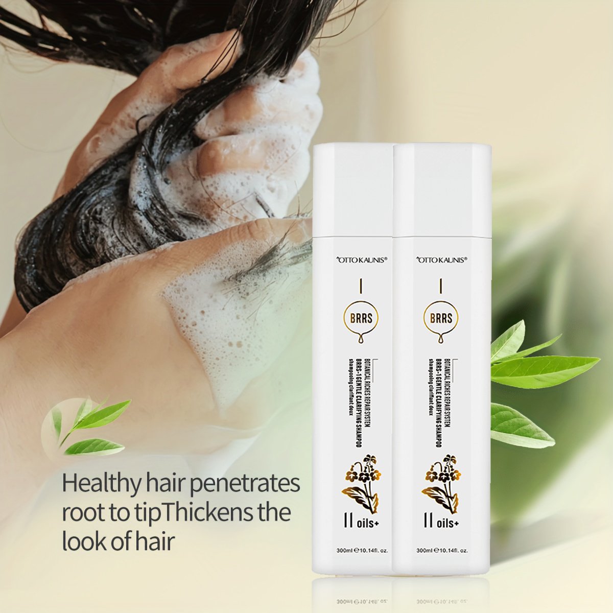 Plant Oil Cleansing Shampoo for Hair and Scalp Clarifying, Volumizing, Nourishing & Detoxin