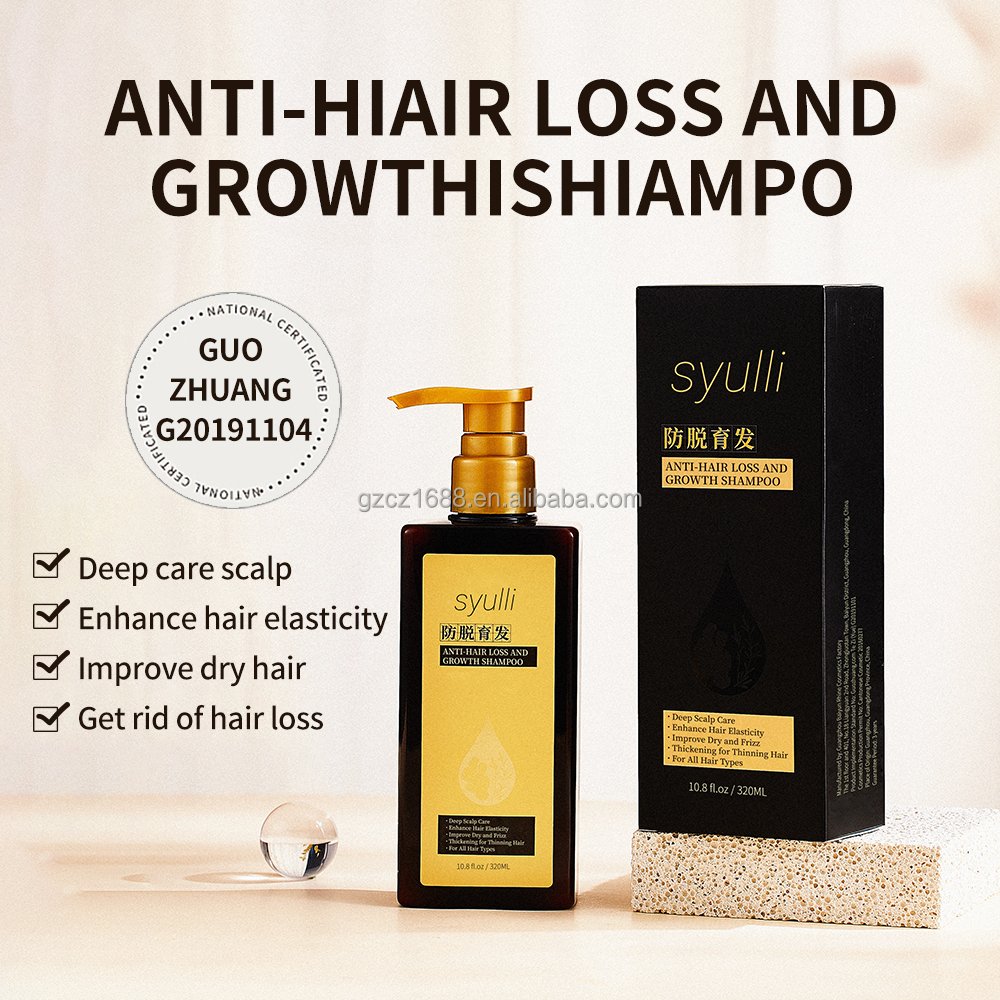 Private Label Wholesale Shampoo Range Scalp Care Hair Wash Product Series Organic Ginger Anti Hair Loss and Growth Shampoo
