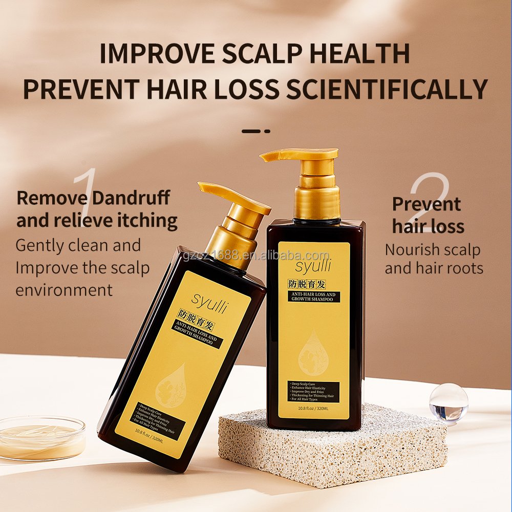 Private Label Wholesale Shampoo Range Scalp Care Hair Wash Product Series Organic Ginger Anti Hair Loss and Growth Shampoo