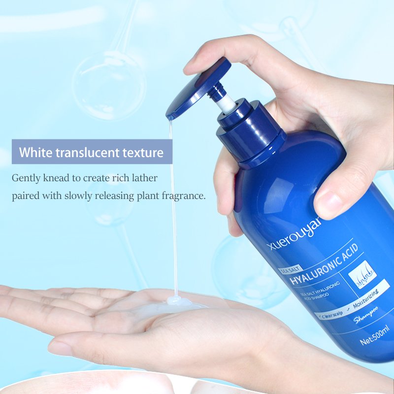 China Custom Made Nourishing Sea Salt Hyaluronic Acid Shampoo Natural Hair Hydration And Volume Boosting