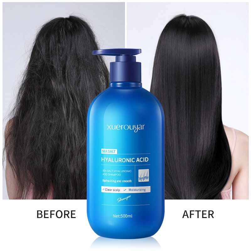 China Custom Made Nourishing Sea Salt Hyaluronic Acid Shampoo Natural Hair Hydration And Volume Boosting