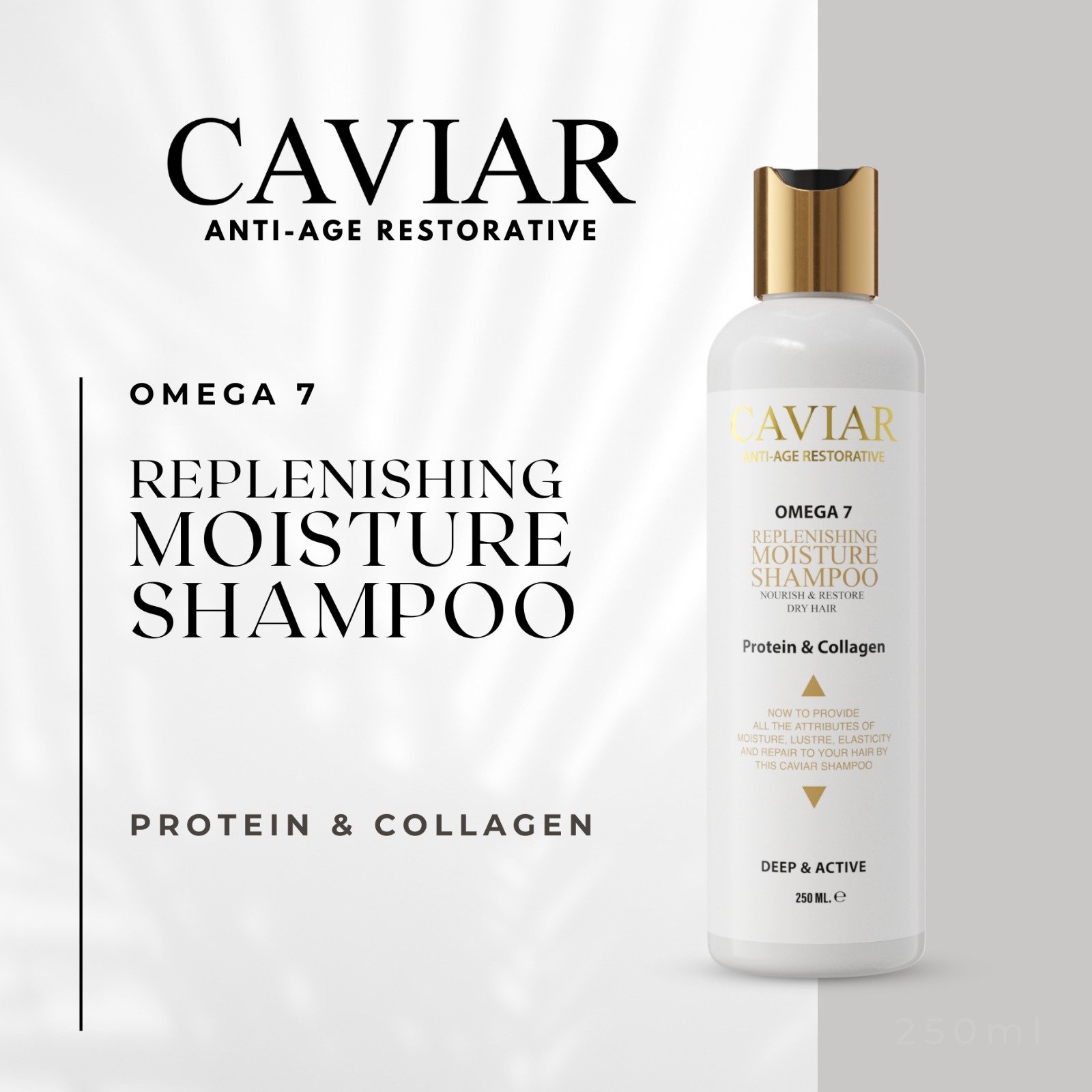 WHOLESALE CAVIAR OMEGA 7 MOISTURIZING SHAMPOO 250ML FOR ALL HAIR TYPES
