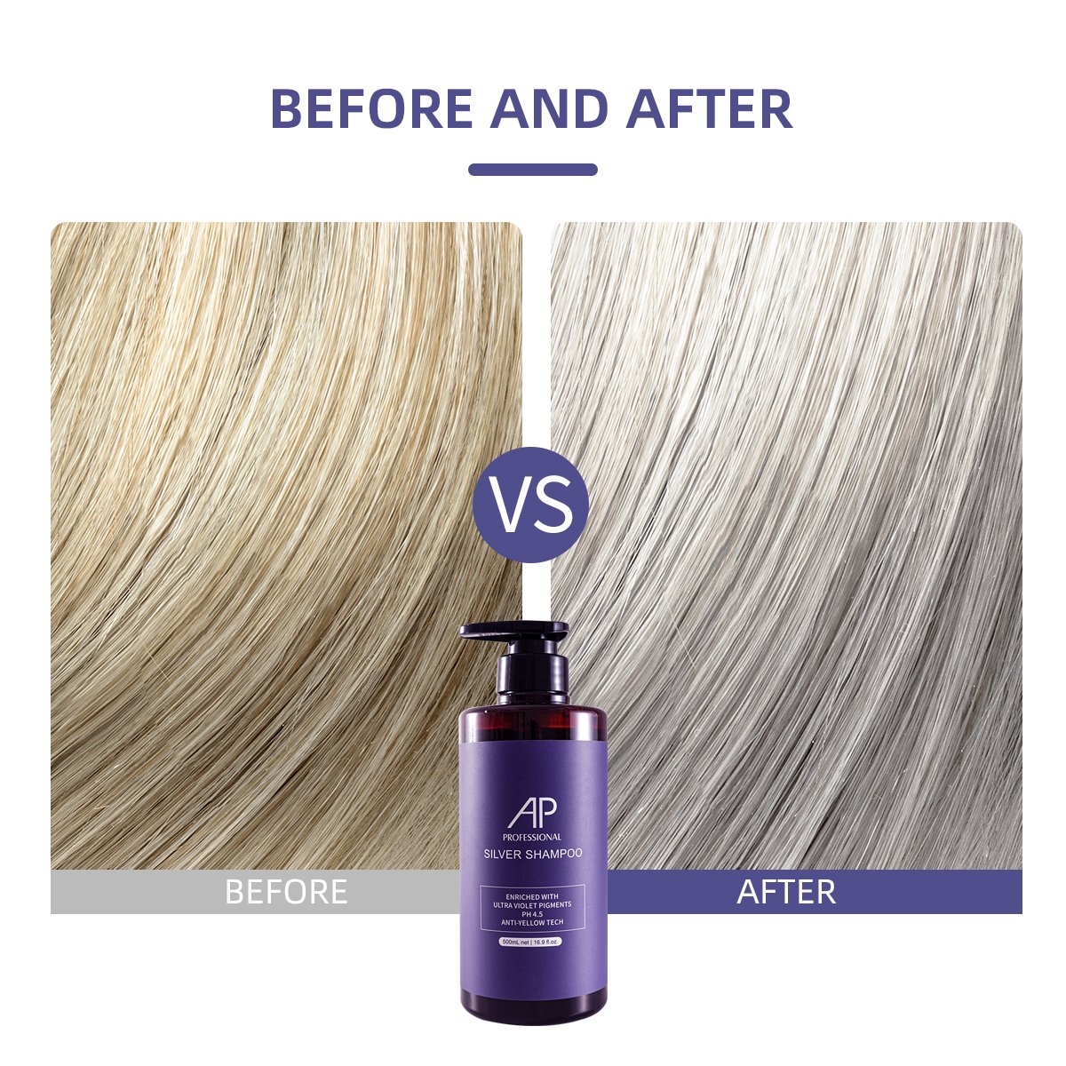 Professional Factory Purple Shampoo Remove Brassiness Hair Colormate Shampoo Sliver Shampoo for Hair Dyeing