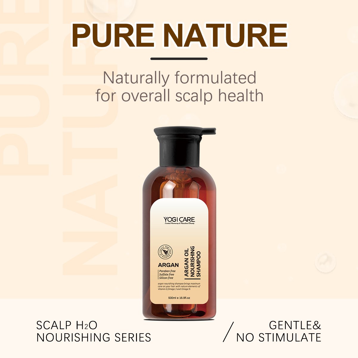 OEM ODM 500ml Anti Frizz Nourishing Shampoo Sulfate Free Hair Shampoo
