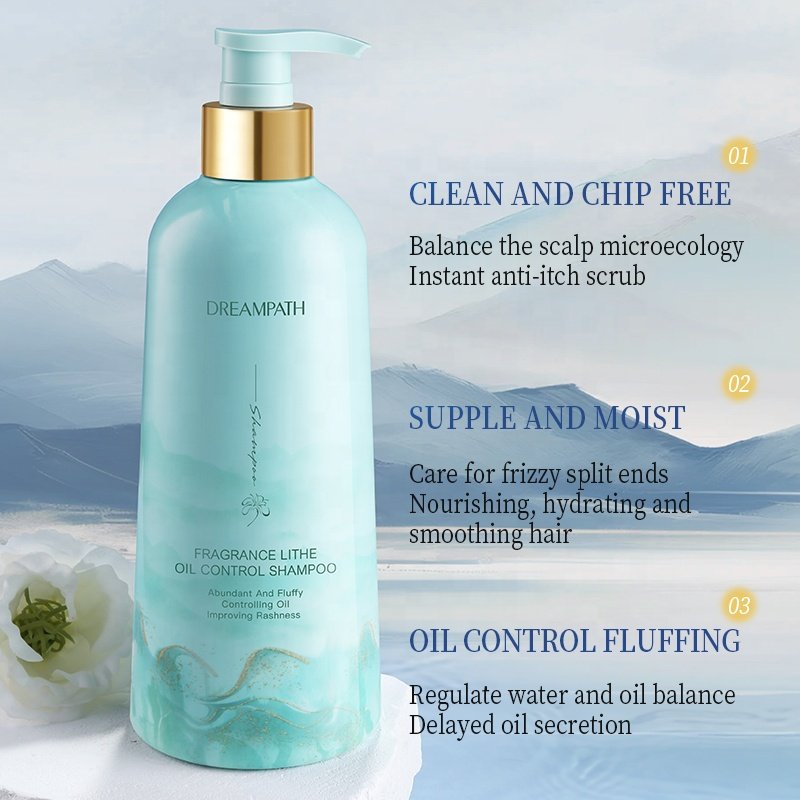 Private Label Lightweight Oil Control Shampoo 500ml Volumizing Nourishing Hyaluronic Acid Zinc Pyrithione Hair Care Shampoo
