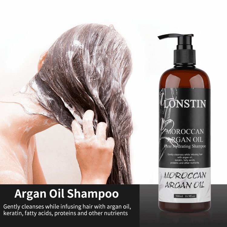 OEM Cheap Private Label Custom Vegan Organic Natural Morocco Argan Oil Hair Shampoo for Men