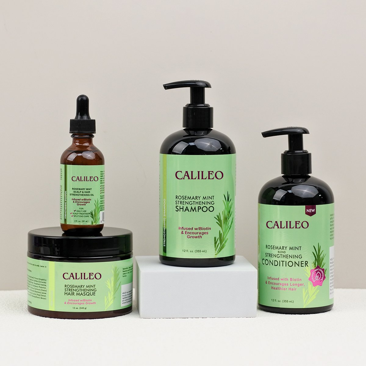 Wholesale Private Label Hair Care Set Organic Hair Strengthening Smooth Rosemary Mint Shampoo And Conditioner