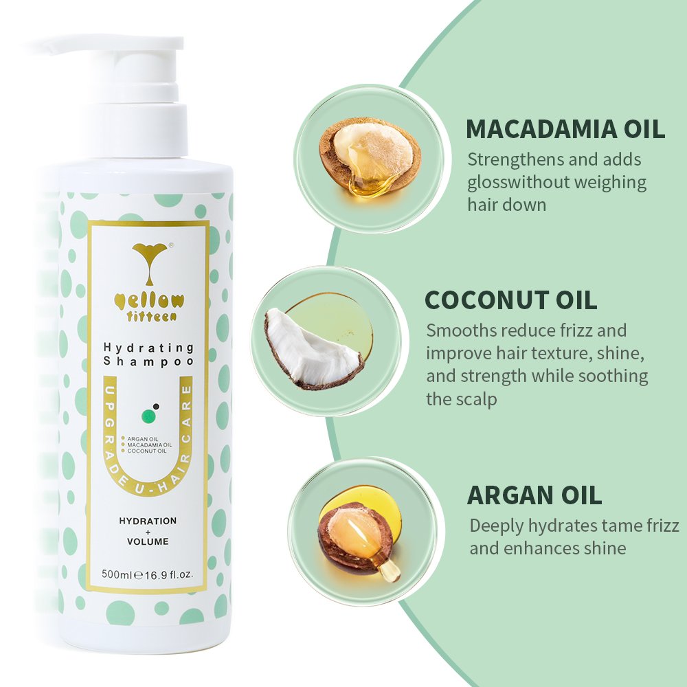Hydrating Shampoo Conditioner for Curly Hair Moisturizing and Anti-Dandruff Home Use