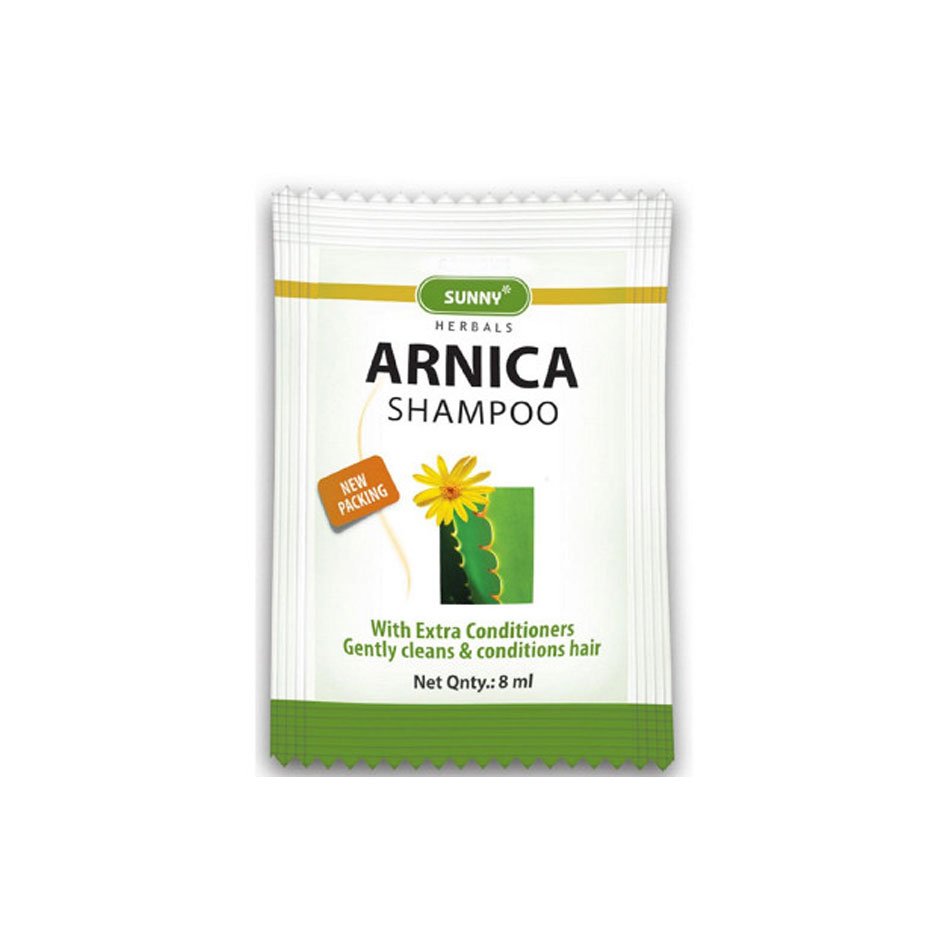 Bakson Sunny Arnica Shampoo pouch-gently cleans & conditions hair,bulk shampoo