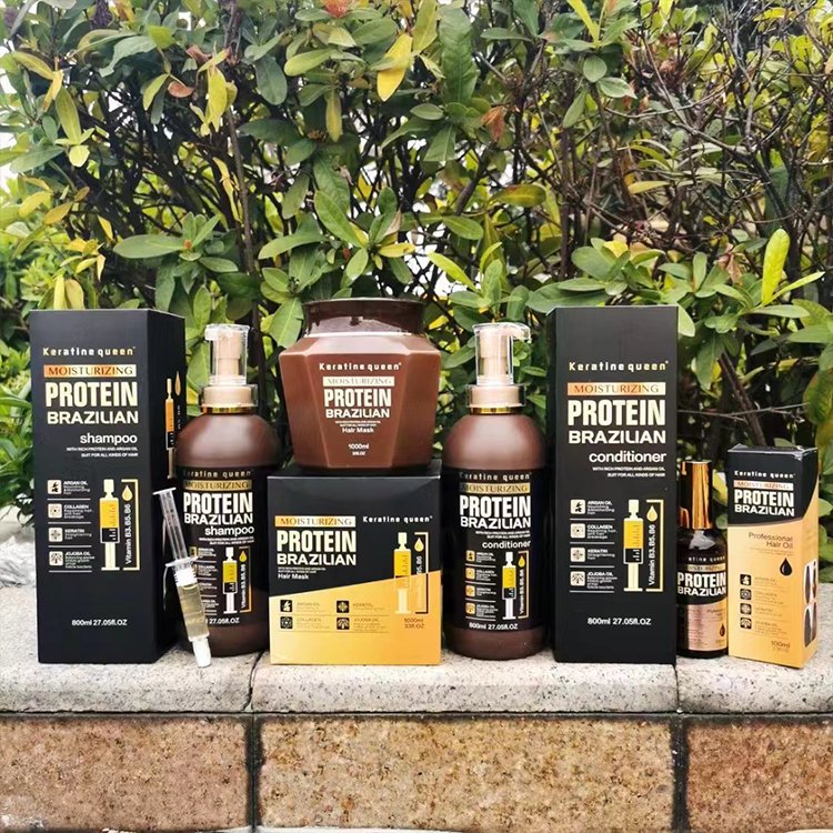 Factory Price Natural Protein Hair Care Sets Strengthening Shampoo And Conditioner Set Custom Logo