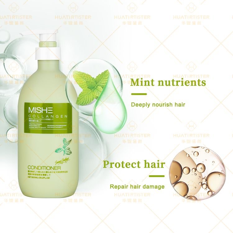 RTS MISHE Wholesale OEM ODM Damage Hair Repairing Nourishing Collagen Shampoo and Conditioner