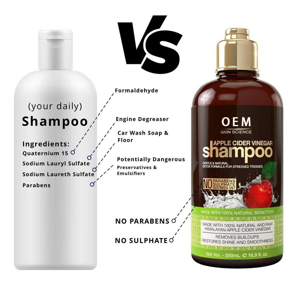 OEM Apple Cider Vinegar Shampoo Organic Coconut Oil Conditioner Moroccan Oil Keratin Shampoo And Conditioner