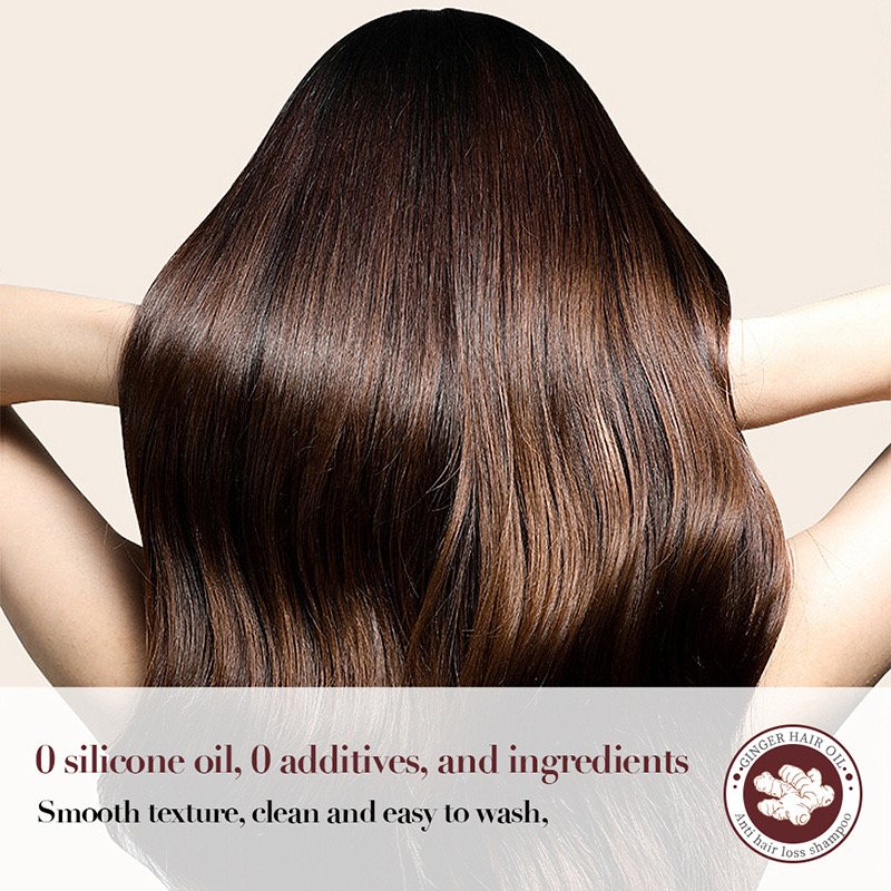 Organic Ginger Hair Shampoo Chinese Plant Control Nourishing Cream for Adults Anti-Hair Loss Hair growth and fixation