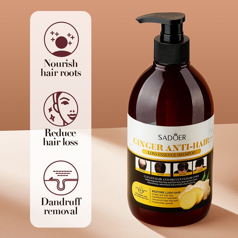 Organic Ginger Hair Shampoo Chinese Plant Control Nourishing Cream for Adults Anti-Hair Loss Hair growth and fixation