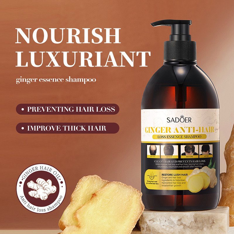 Organic Ginger Hair Shampoo Chinese Plant Control Nourishing Cream for Adults Anti-Hair Loss Hair growth and fixation