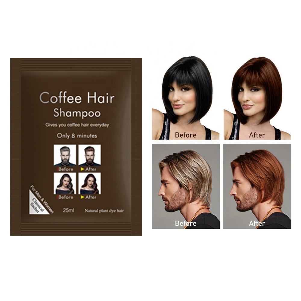 Disaar Professional Natural Formula Hair Dye Shampoo Coffee Colour Cream Travel Hair Dye Shampoo