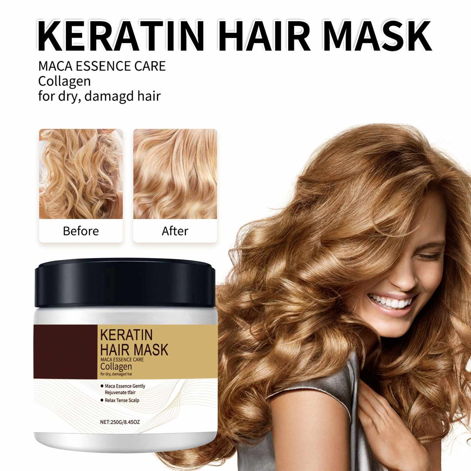 EELHOE Hot Sell Keratin Hair Mask Smooth Hair Moisturizing Repairing Refreshing Conditioner Mask Professional Hair Care Products