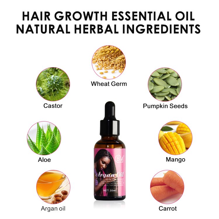 free sample hair growth serum wholesale argan hair oil natural private label