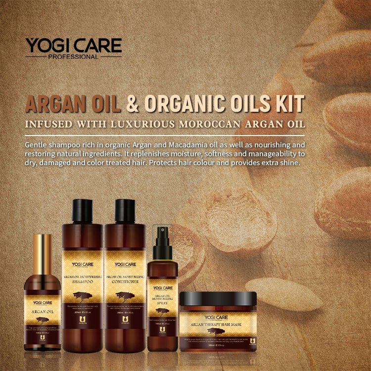 Factory Wholesale Organic Argan Oil Shampoo Smooth Anti-Frizz Split Ends Argan Shampoo Conditioner Set Supplier
