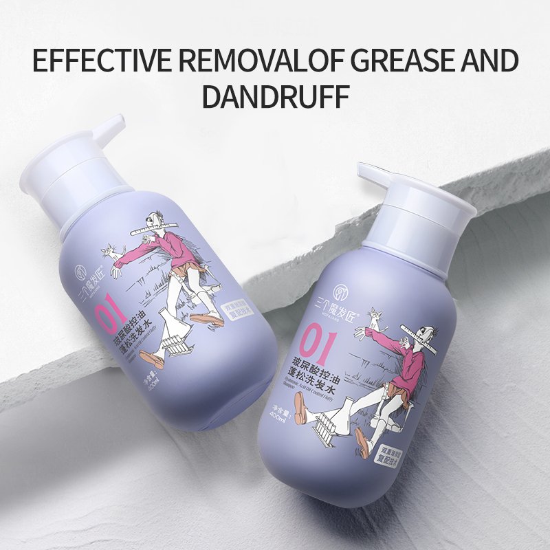 Private Label Hair Shampoo and Conditioner Set Pure Organic Sulphate Free hyaluronic acid Fluffy Shampoo OEM Bottle 400ML