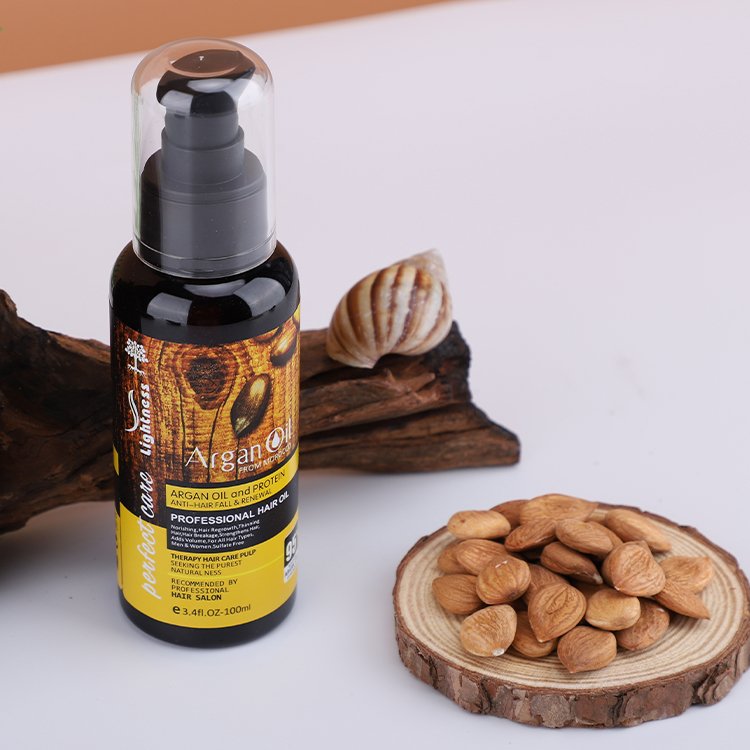 OEM Organic Lightness Argan Oil Shampoo And Conditioner Natural Repairing Hair Care Set