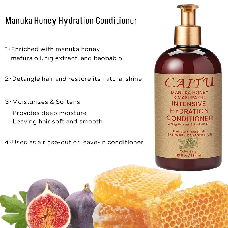 Intensive Hydration Manuka Honey moisturizing hair shampoo set for curly hair salons