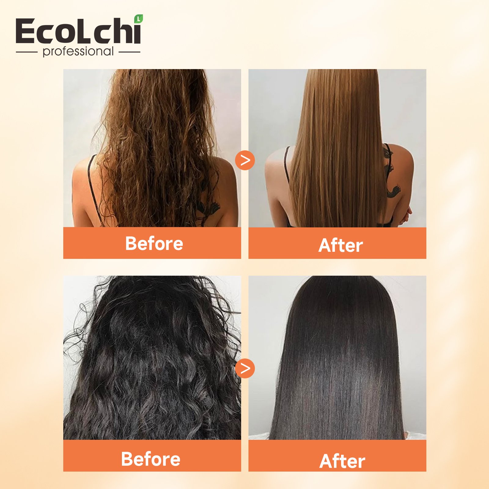 Ecolchi Biotin Oplex Hair Care Set Natural Herbal Anti Dandruff Moisturizing Argan Oil Keratin Organic Conditioner and Shampoo