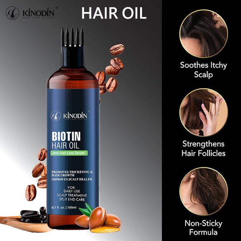 OEM Private Label Organic Biotin Hair oil Hair Treatment Growth Oil For Hair