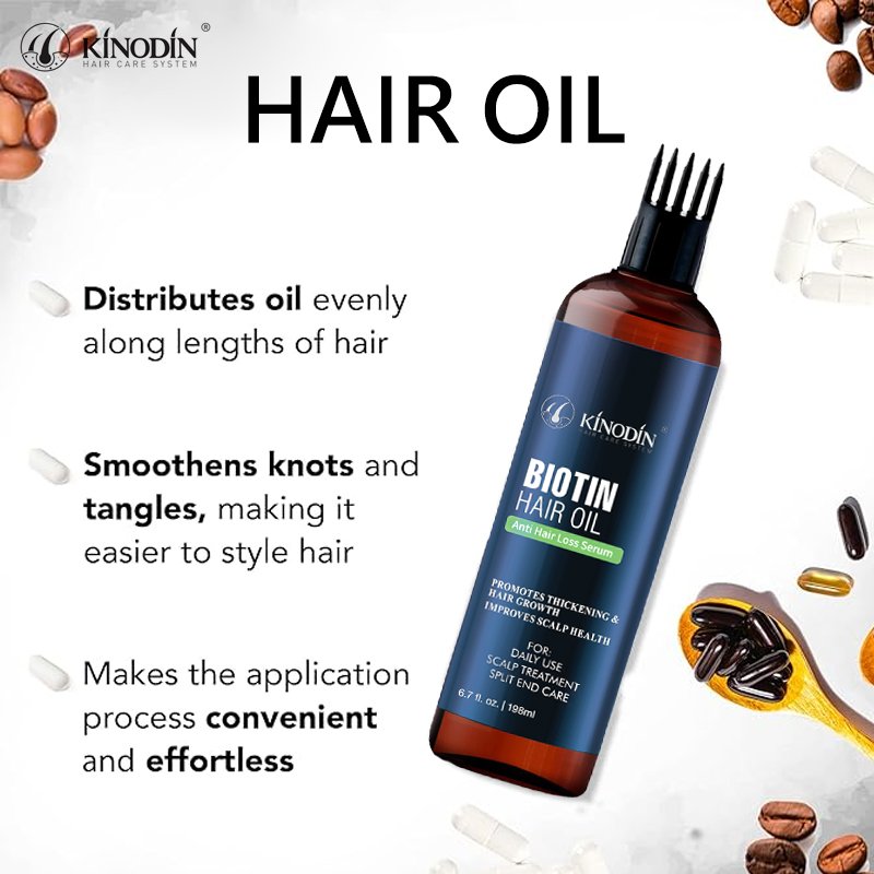 OEM Private Label Organic Biotin Hair oil Hair Treatment Growth Oil For Hair