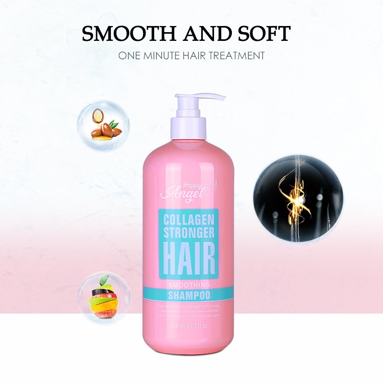 custom logo crystal hair treatment shampoo keratin smoothing shampoo for oily hair