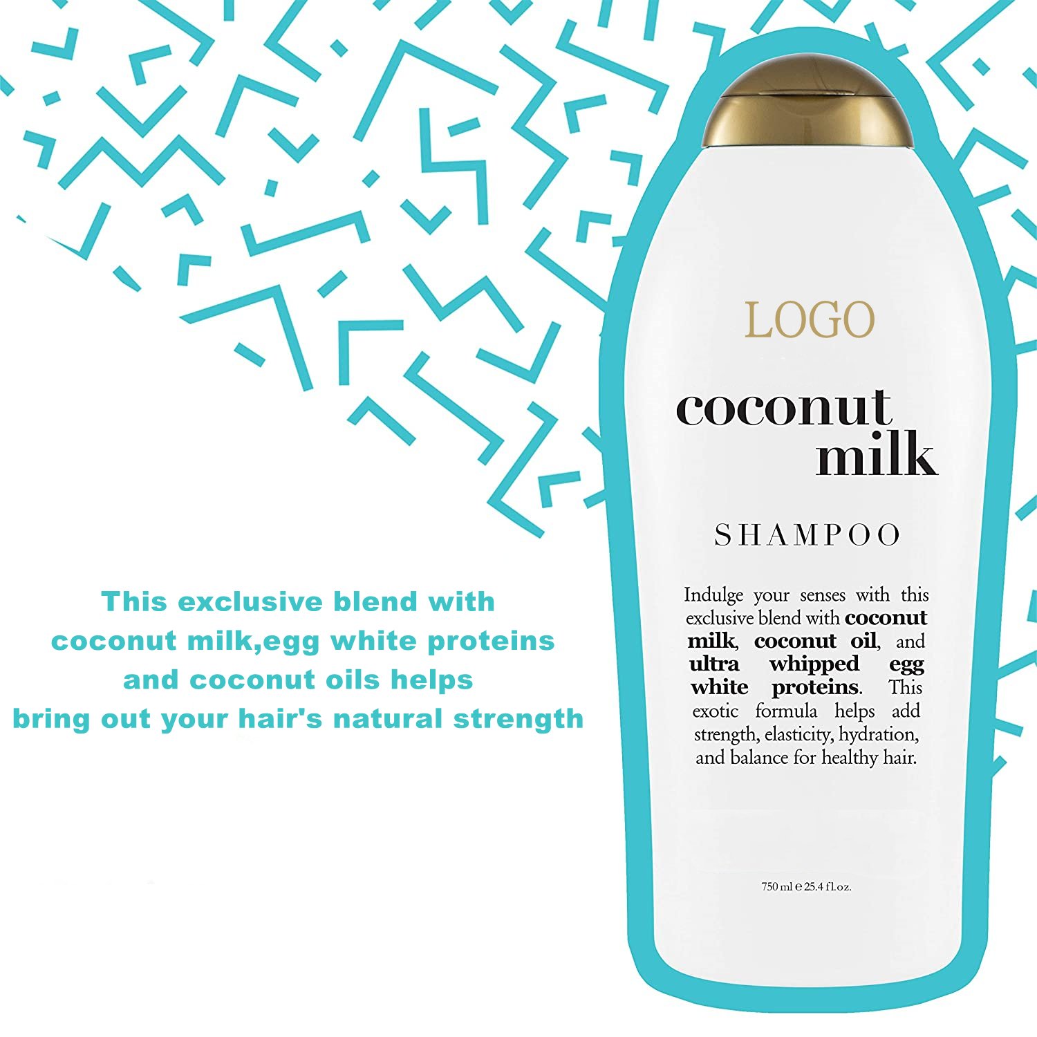 Manufacturer Private Label Natural Nourishing Professional Performance Coconut Shampoo For Dry Frizzy Hair
